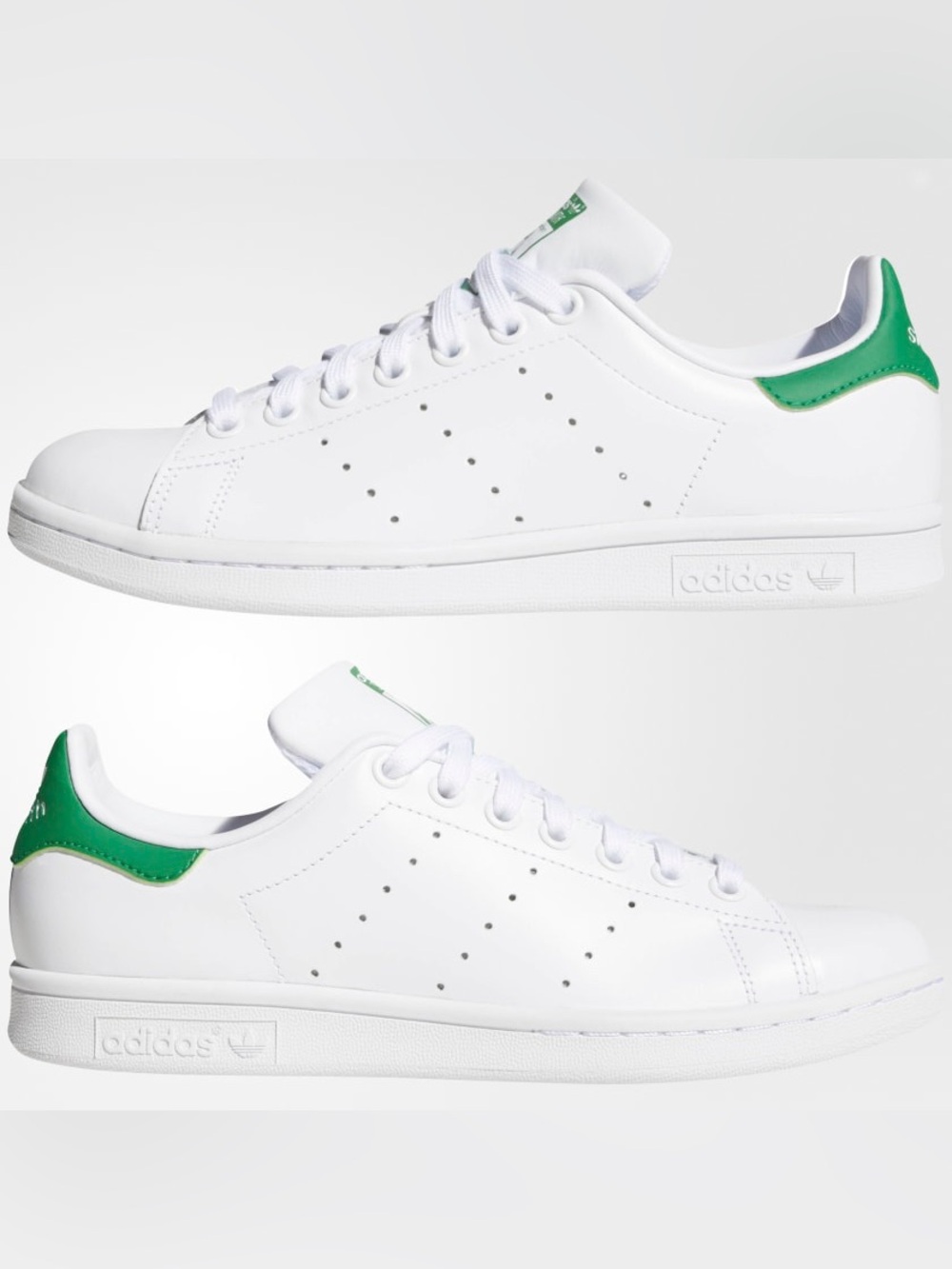 Adidas Stan Smith UNISEX Classic White Green Lace Up Sneakers. Men’s 5. W 6.